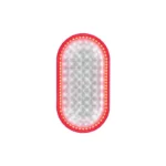 24W IP65 oval moisture-proof LED light with red outer-ring illumination